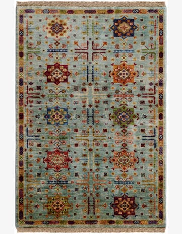 3' 4 x 4' 10 Hand Knotted Ariana Ziegler Rug