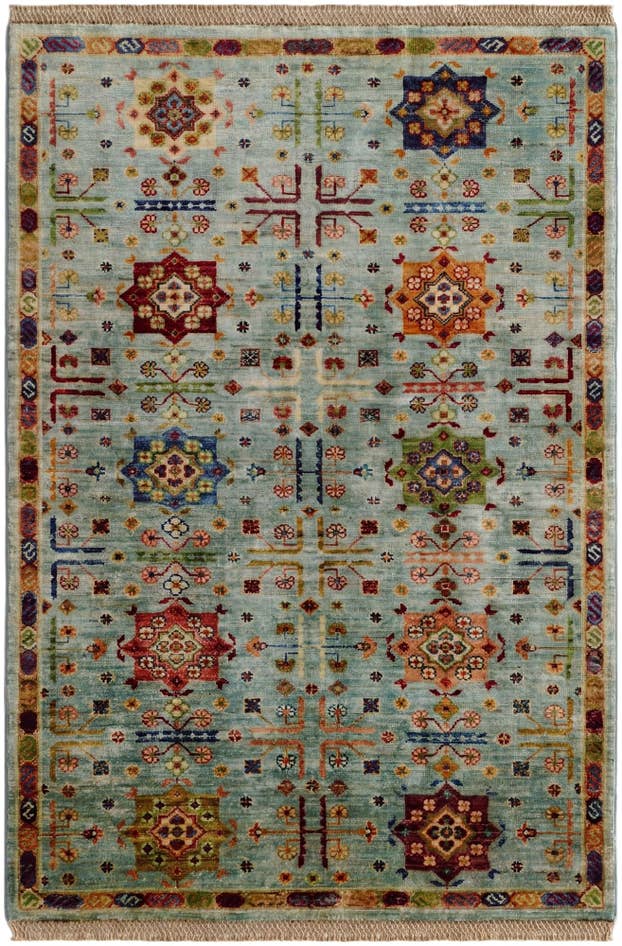 Detail image of 3' 4 x 4' 10 Hand Knotted Ariana Ziegler Rug