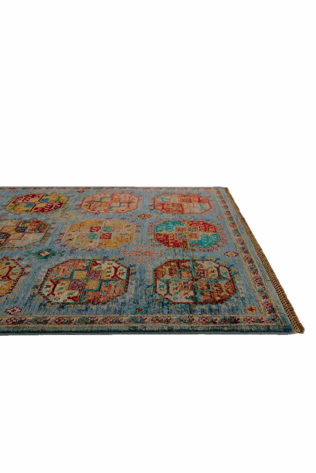 Detail image of 4' 2 x 6' Hand Knotted Ariana Ziegler Rug
