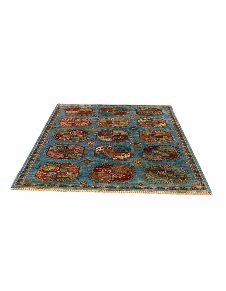 Detail image of 4' 2 x 6' Hand Knotted Ariana Ziegler Rug