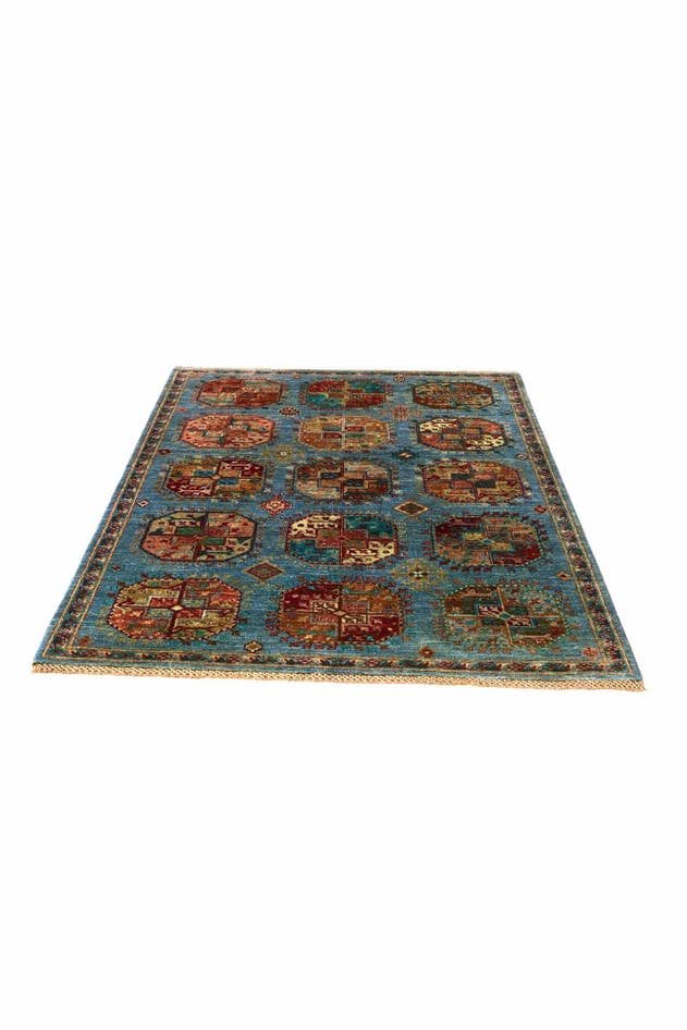Detail image of 4' 2 x 6' Hand Knotted Ariana Ziegler Rug