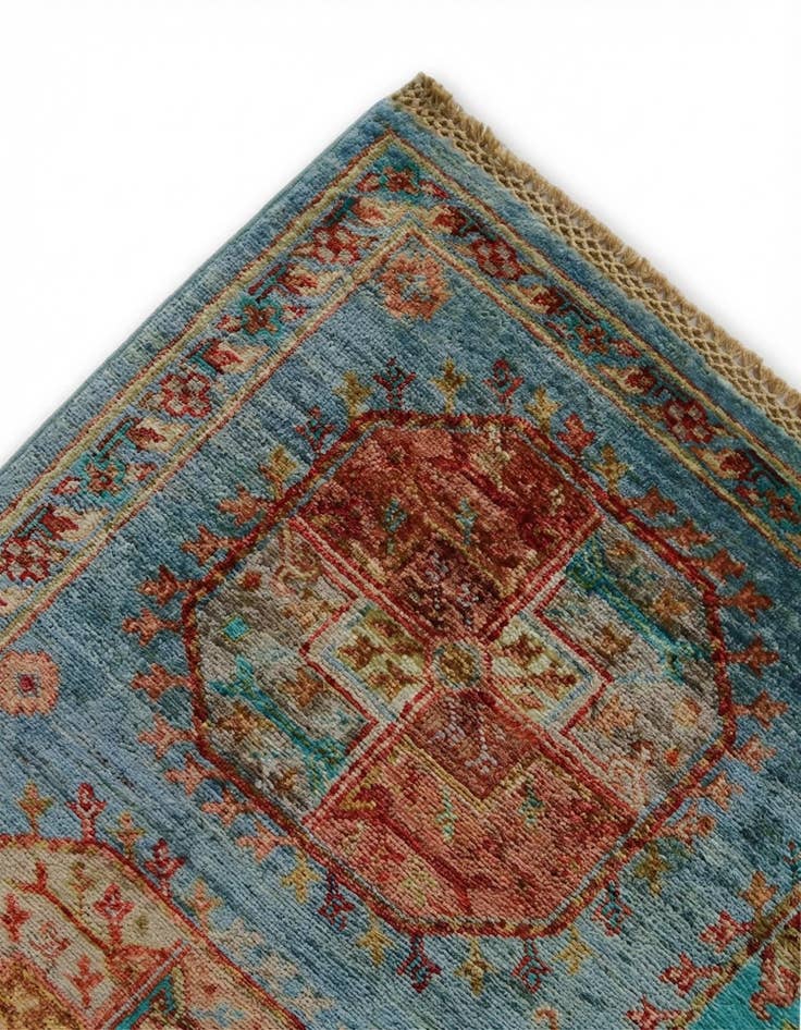 Detail image of 4' 2 x 6' Hand Knotted Ariana Ziegler Rug