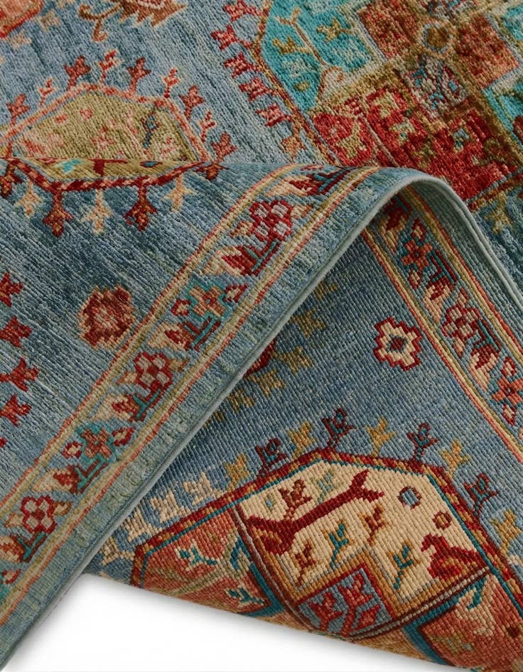 Detail image of 4' 2 x 6' Hand Knotted Ariana Ziegler Rug