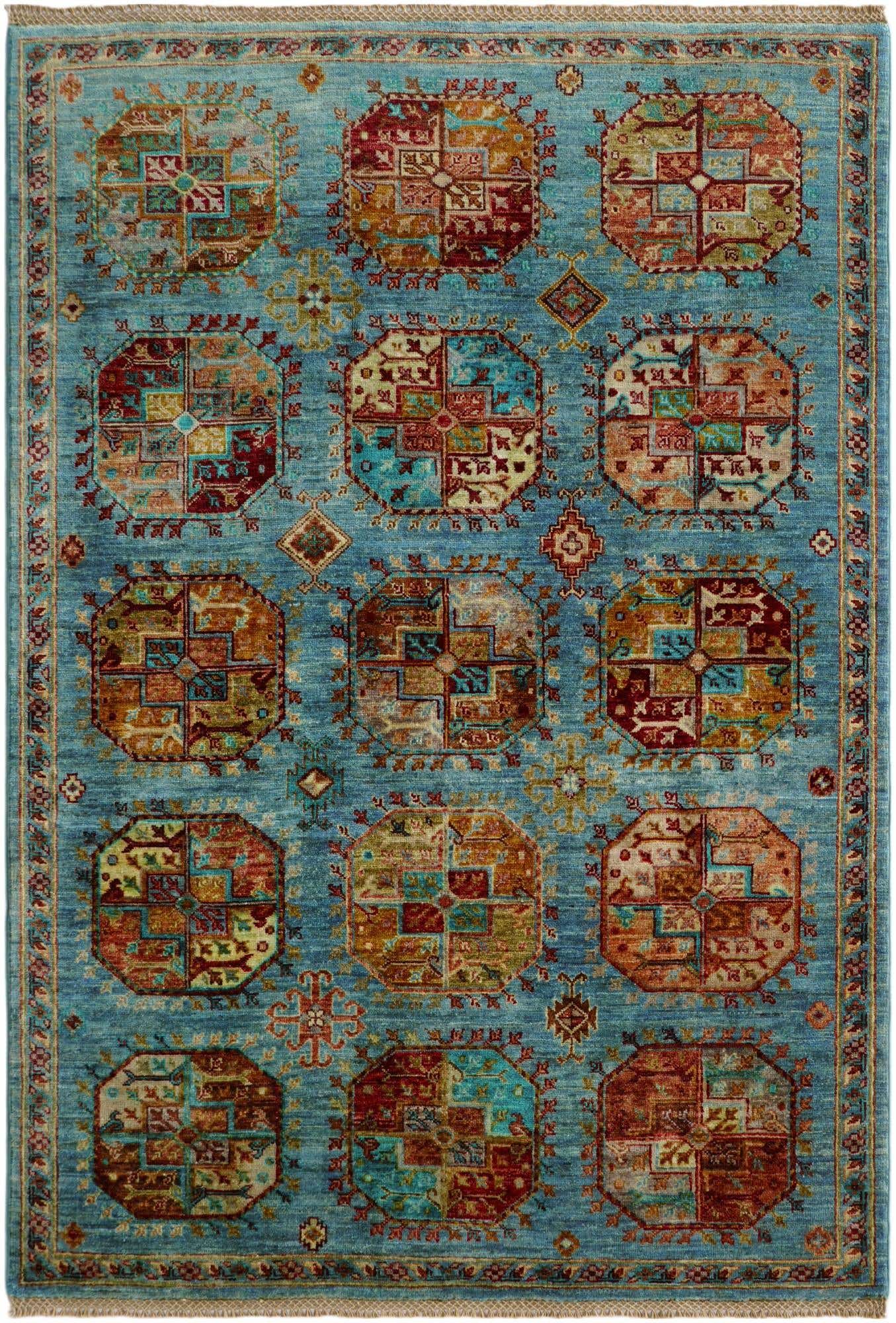 4' 2 x 6' Hand Knotted Ariana Ziegler Rug
