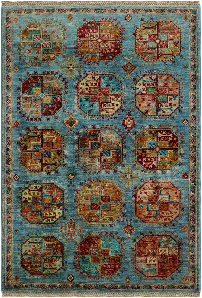 4' 2 x 6' Hand Knotted Ariana Ziegler Rug