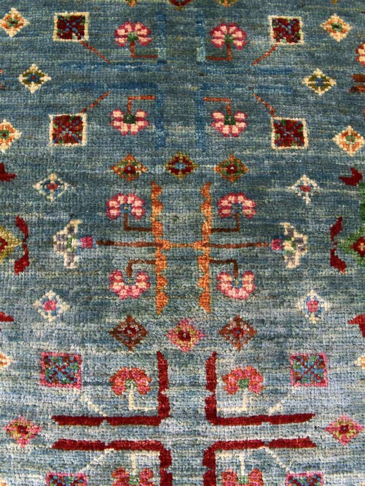 3' 5 x 5' 2 Hand Knotted Ariana Ziegler Rug