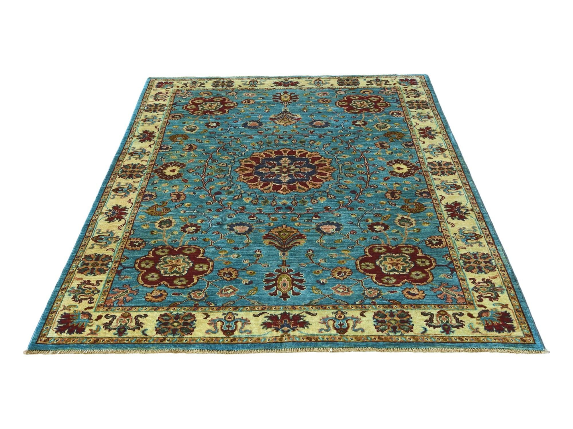 4' 1 x 6' 2 Hand Knotted Ariana Ziegler Rug