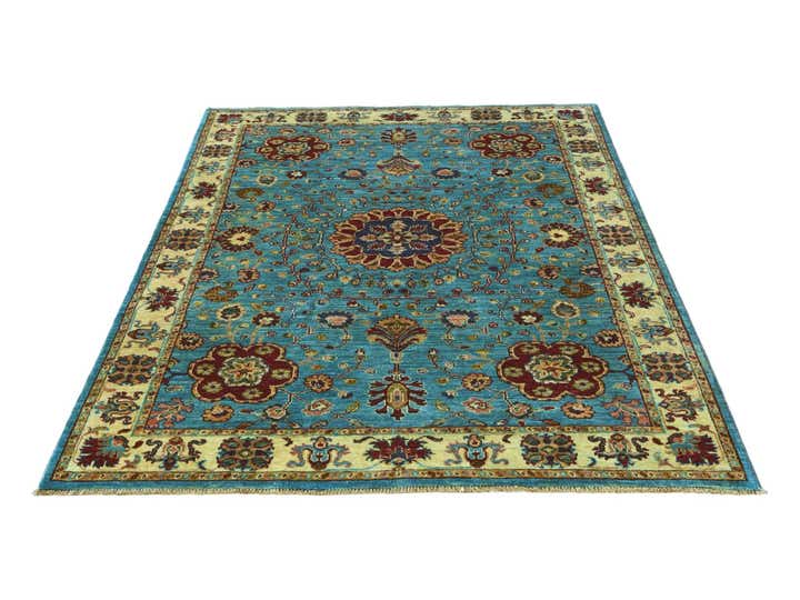 4' 1 x 6' 2 Hand Knotted Ariana Ziegler Rug