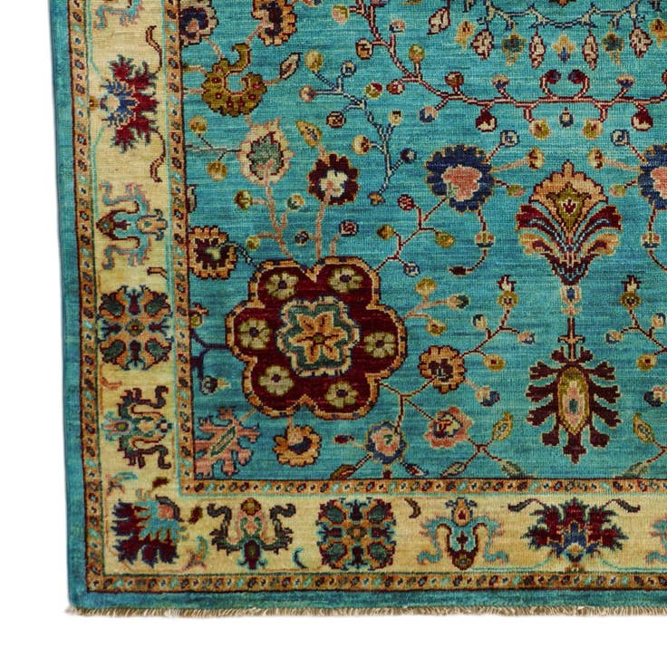 Detail image of 4' 1 x 6' 2 Hand Knotted Ariana Ziegler Rug