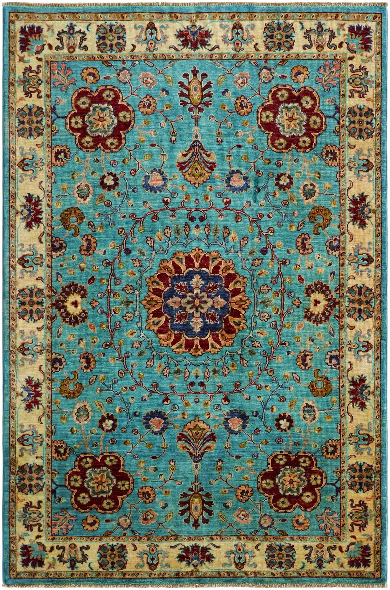 4' 1 x 6' 2 Hand Knotted Ariana Ziegler Rug