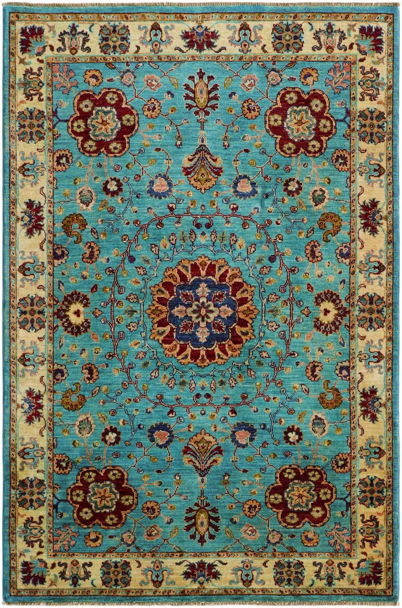 4' 1 x 6' 2 Hand Knotted Ariana Ziegler Rug