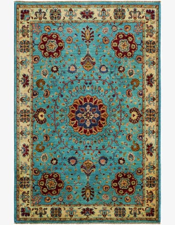 4' 1 x 6' 2 Hand Knotted Ariana Ziegler Rug