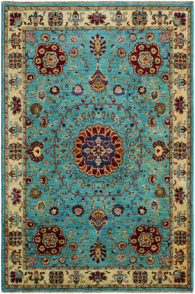 4' 1 x 6' 2 Hand Knotted Ariana Ziegler Rug