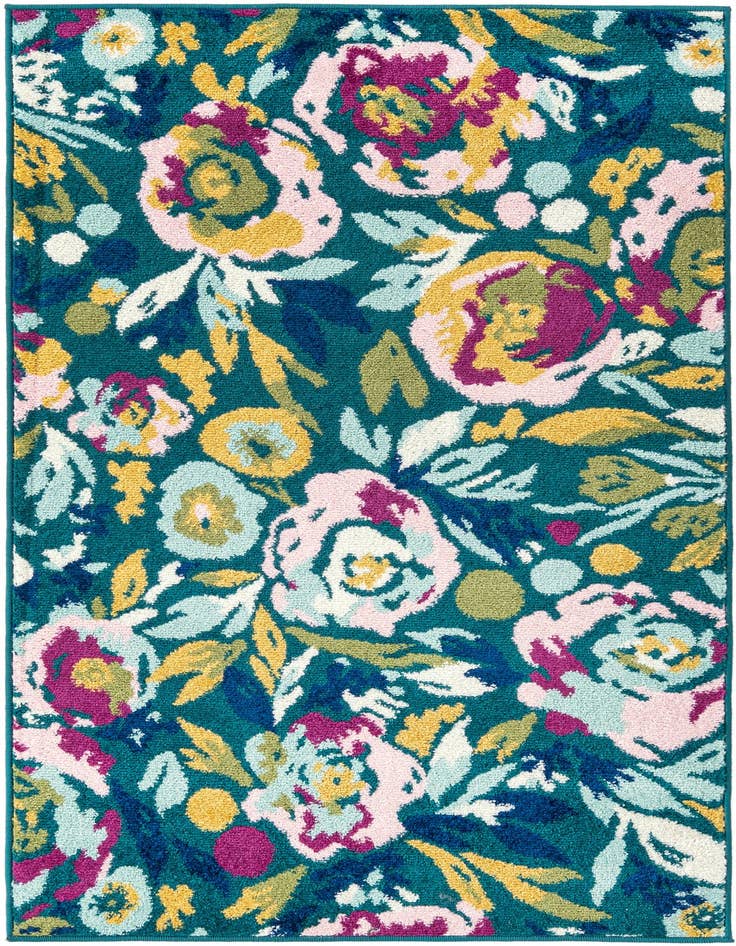 Detail image of 3' x 5' 3 Bloom Rug