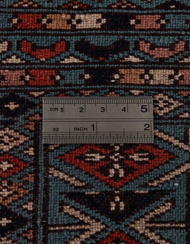 Detail image of 4' 3 x 6' 3  Hand Knotted Bokhara Oriental Wool Rug