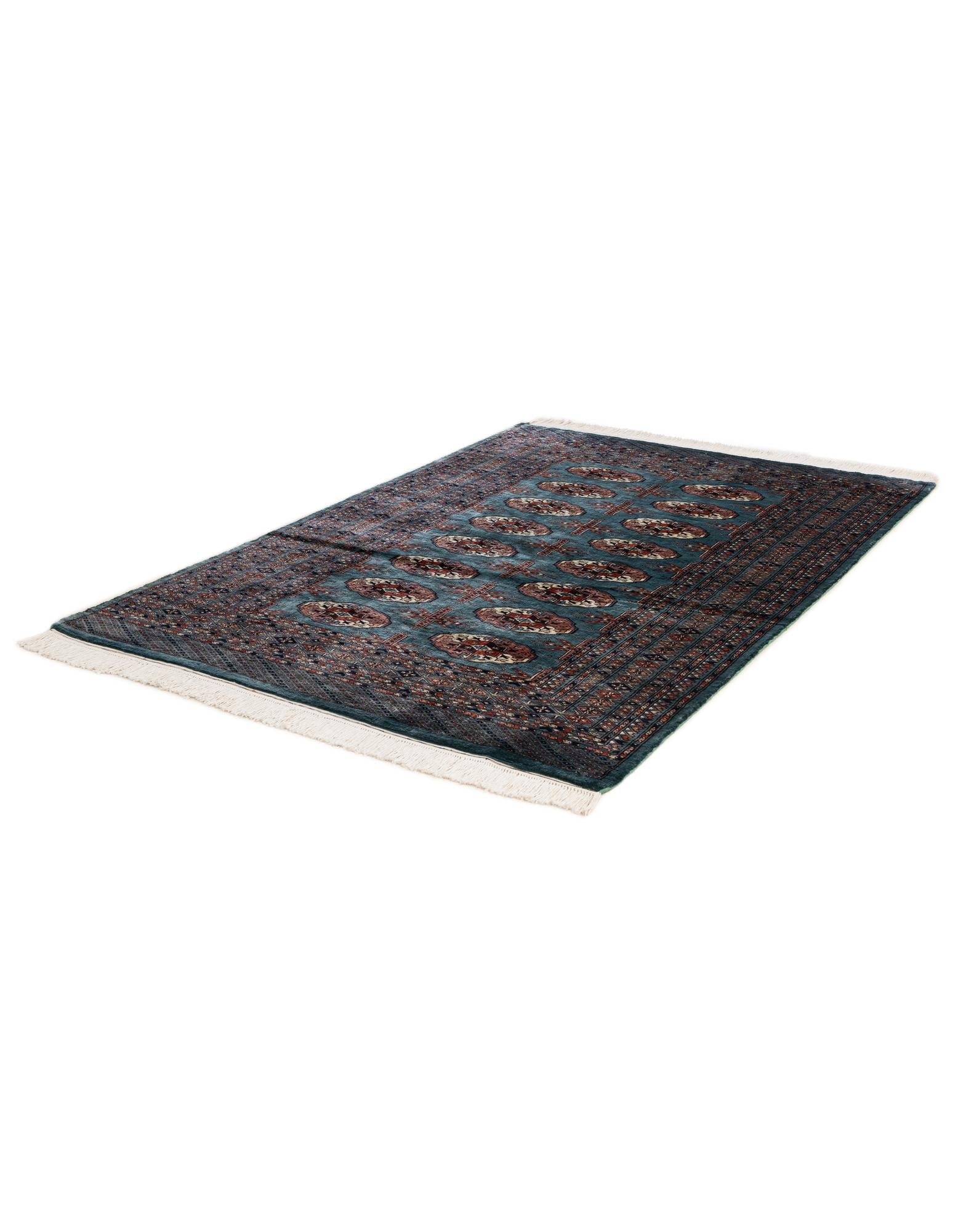 4' 3 x 6' 3 Hand Knotted Bokhara Oriental Wool Rug