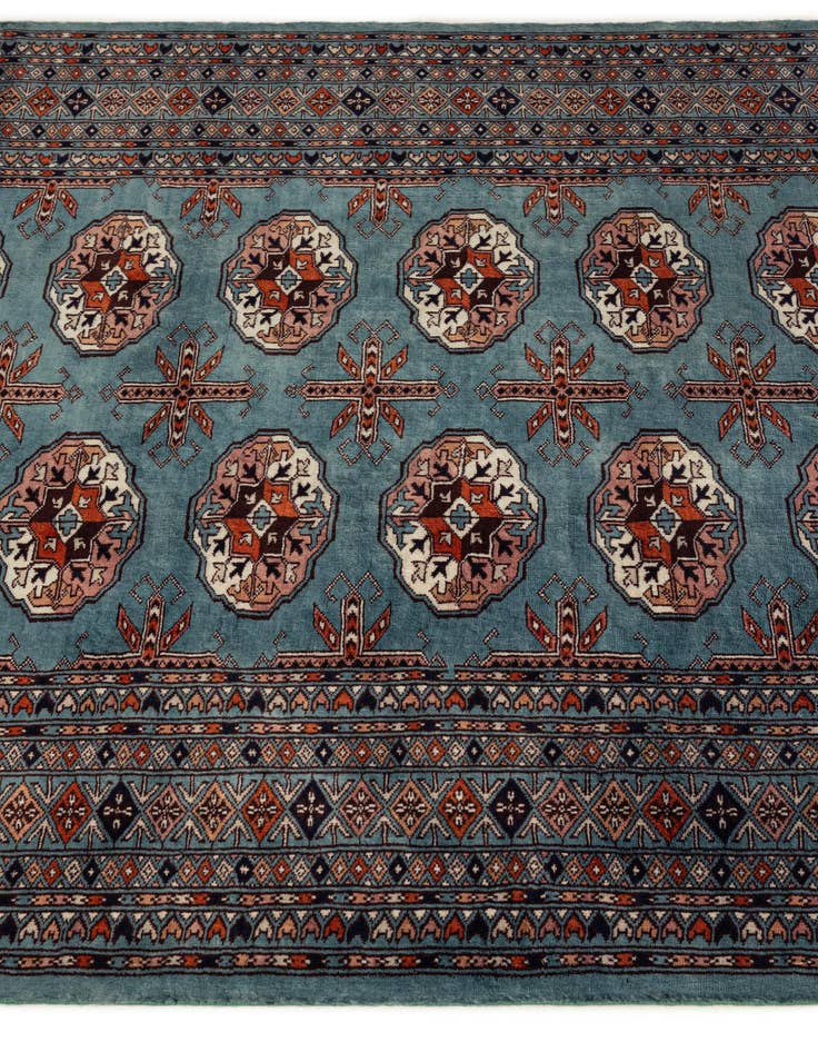 Detail image of 4' 3 x 6' 3  Hand Knotted Bokhara Oriental Wool Rug