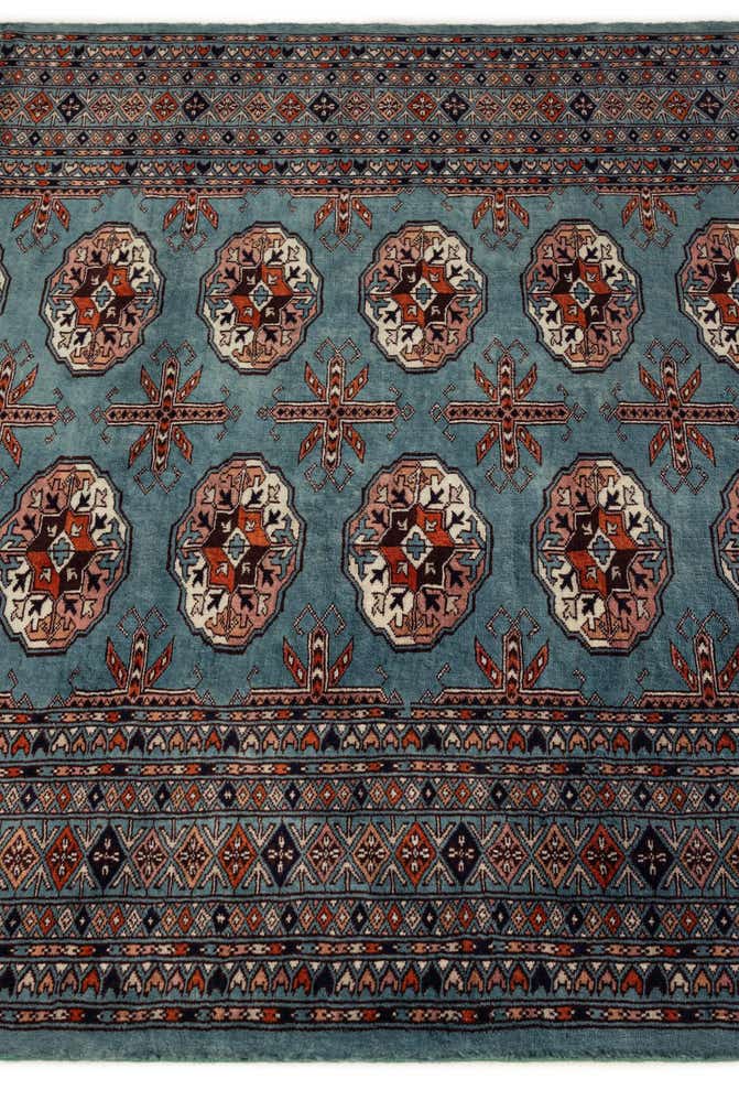 4' 3 x 6' 3 Hand Knotted Bokhara Oriental Wool Rug