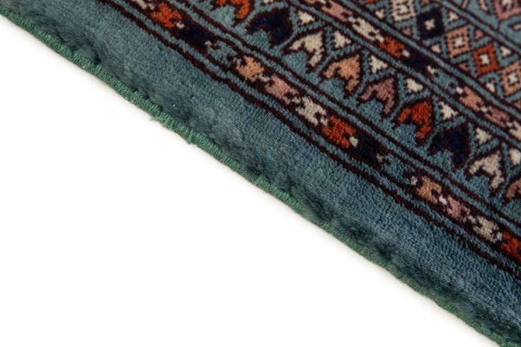 Detail image of 4' 3 x 6' 3 Hand Knotted Bokhara Oriental Wool Rug