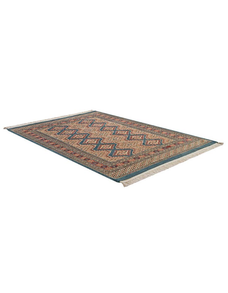 Detail image of 4' 3 x 6' 2 Hand Knotted Bokhara Oriental Rug