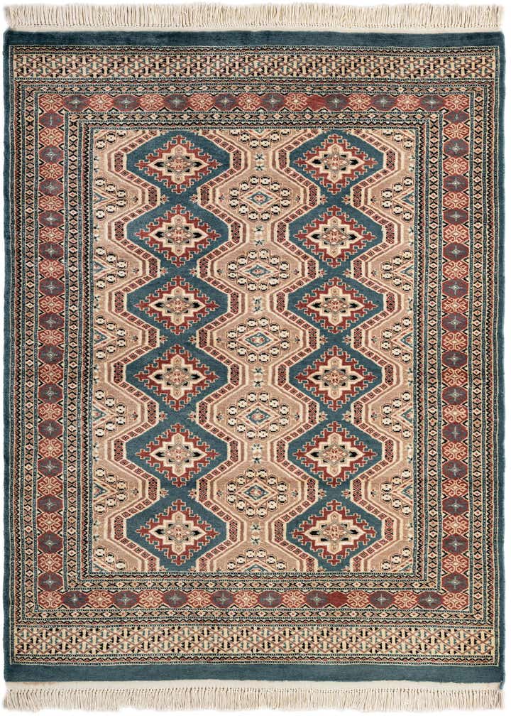4' 3 x 6' 2 Hand Knotted Bokhara Oriental Rug