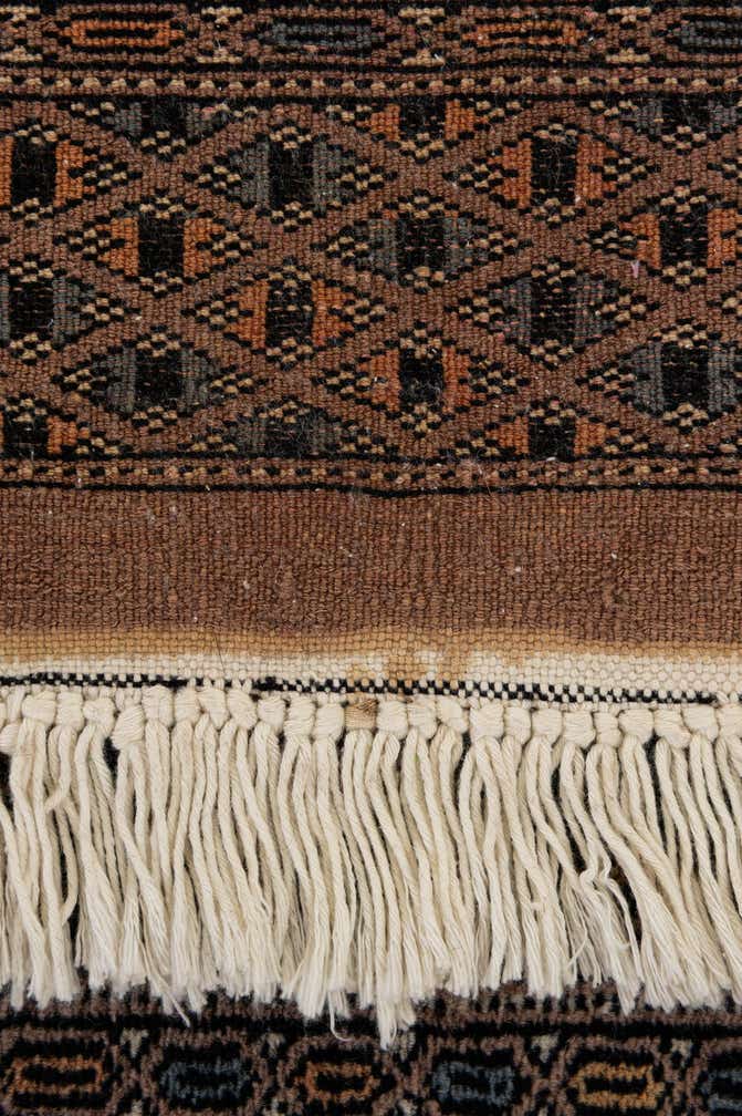 3' 3 x 4' 11 Hand Knotted Bokhara Oriental Wool Rug