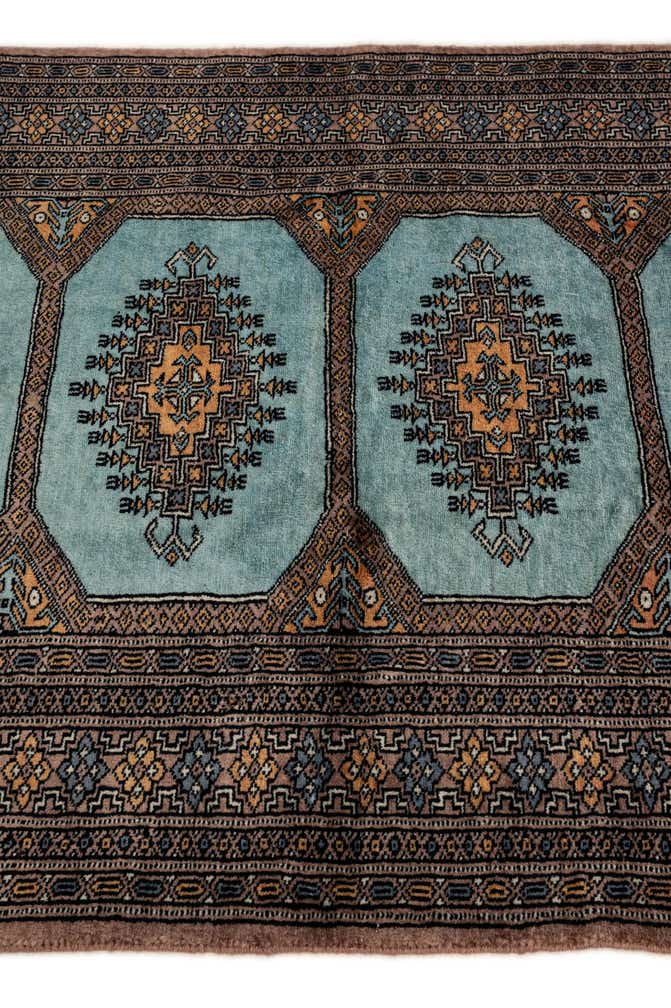 3' 3 x 4' 11 Hand Knotted Bokhara Oriental Wool Rug