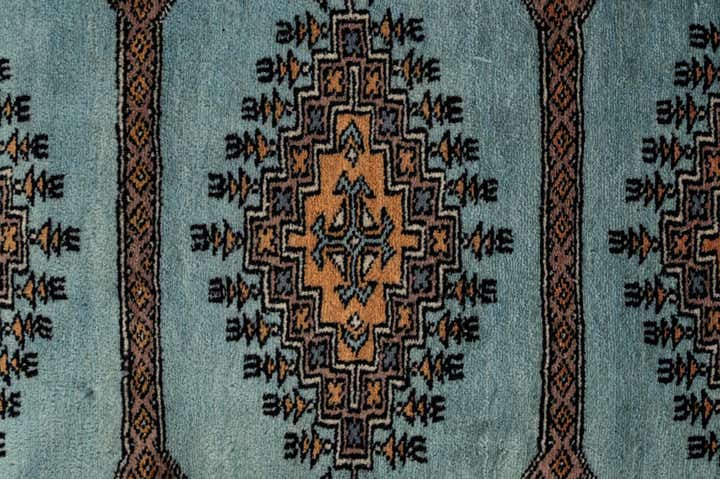 3' 3 x 4' 11 Hand Knotted Bokhara Oriental Wool Rug