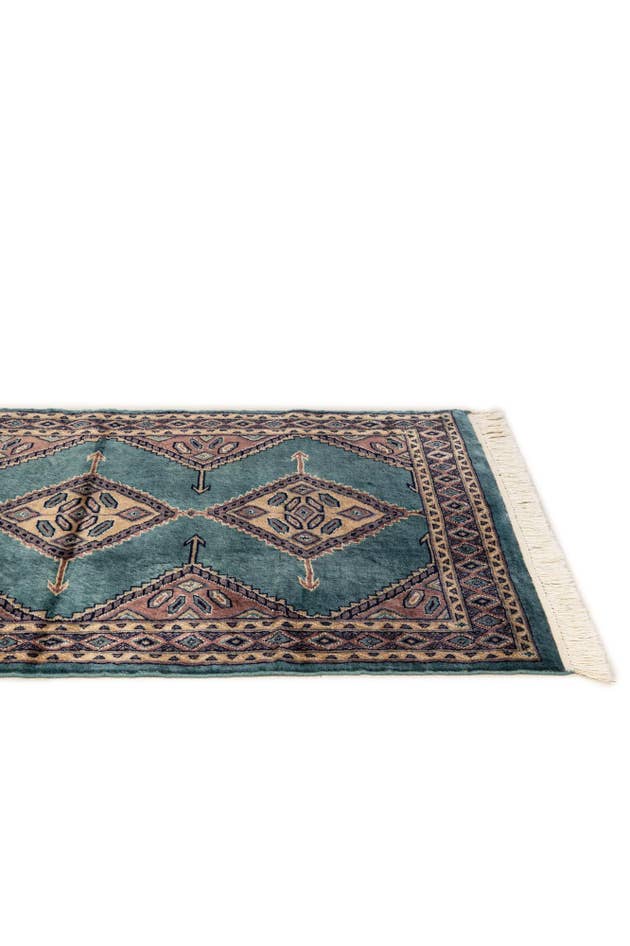 Detail image of 3' 1 x 4' 11 Hand Knotted Bokhara Rug