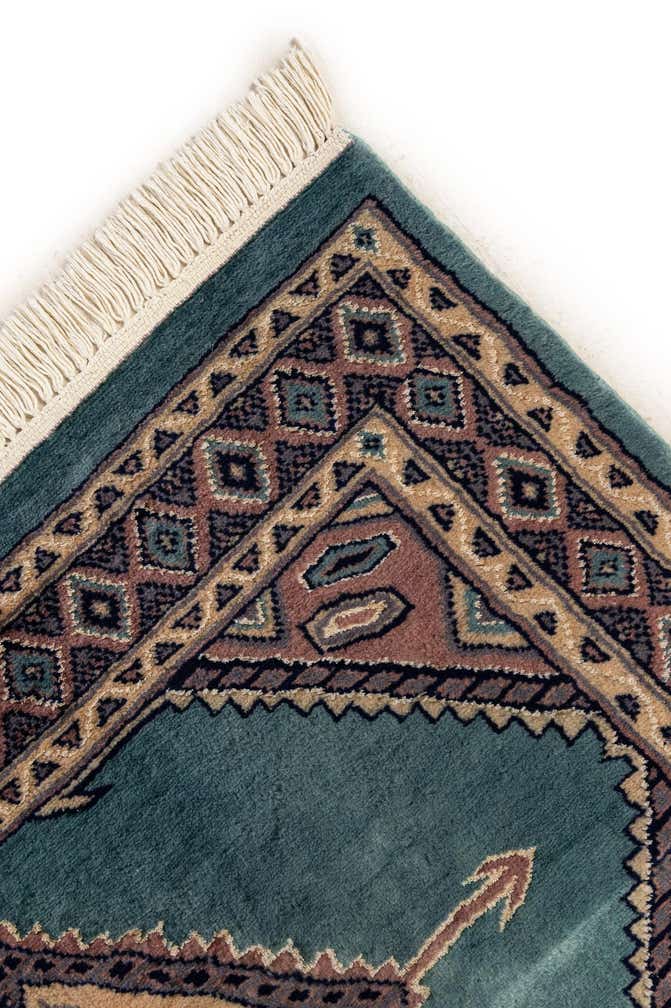 3' 1 x 4' 11 Hand Knotted Bokhara Rug