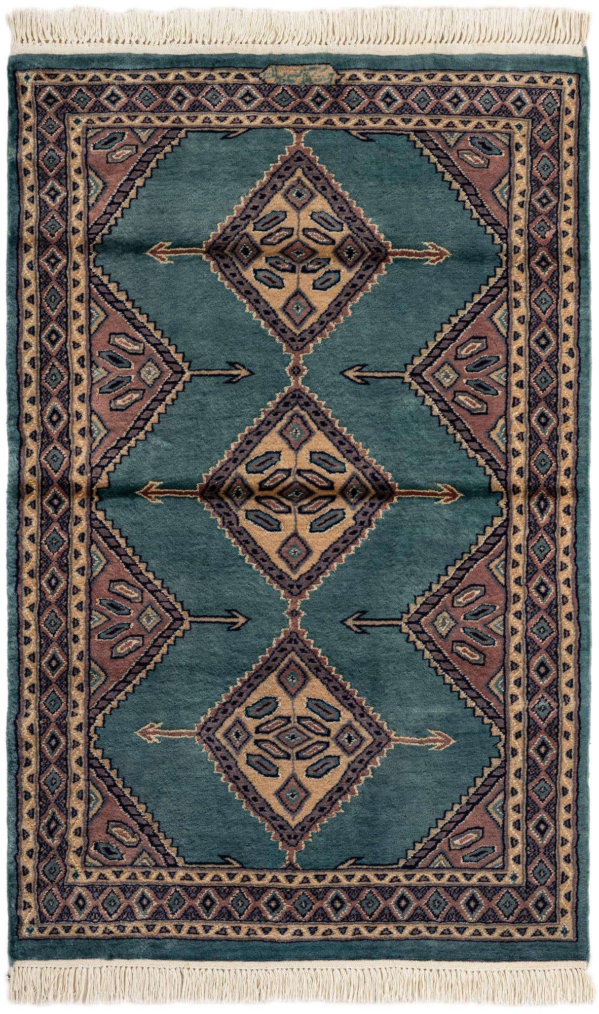 3' 1 x 4' 11 Hand Knotted Bokhara Rug
