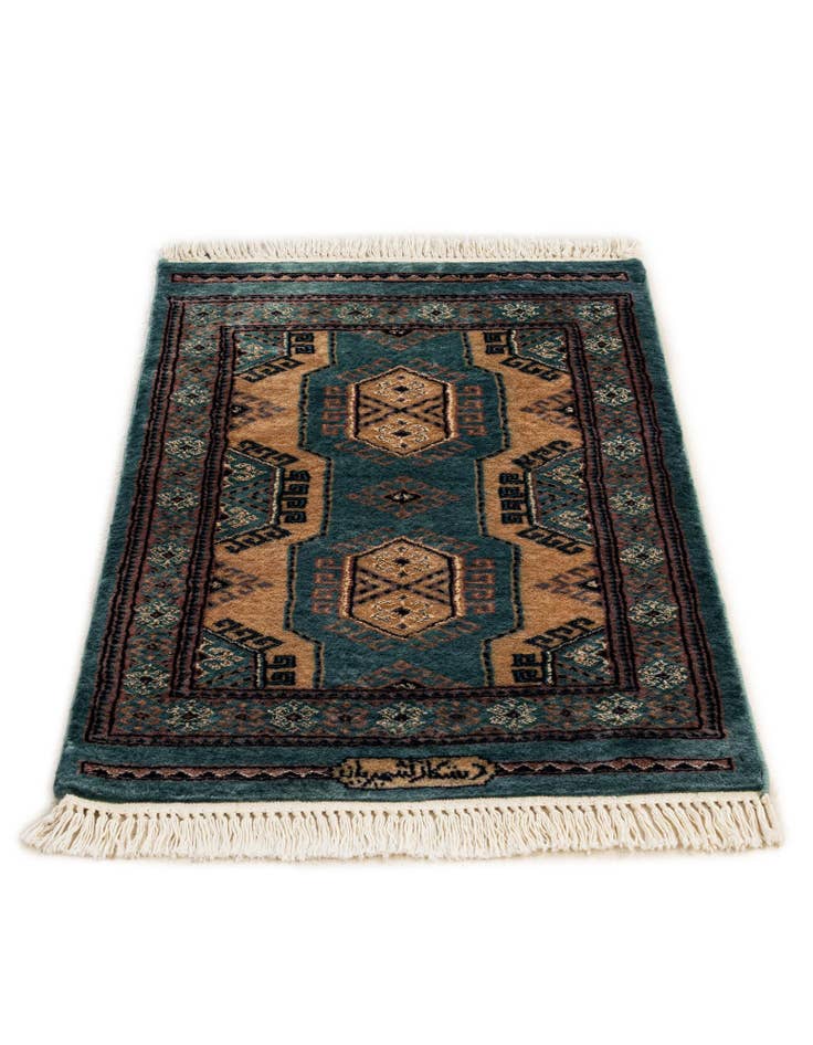 Detail image of 2' x 3' 2 Hand Knotted Bokhara Oriental Rug