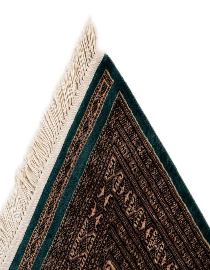 Detail image of 2' 9 x 4' 1  Hand Knotted Bokhara Oriental Wool Rug