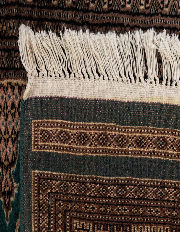 Detail image of 2' 9 x 4' 1  Hand Knotted Bokhara Oriental Wool Rug