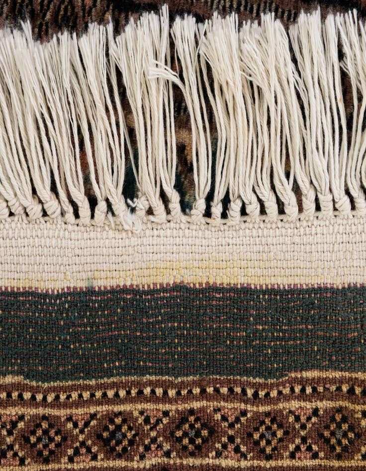 Detail image of 2' 9 x 4' 1 Hand Knotted Bokhara Oriental Wool Rug