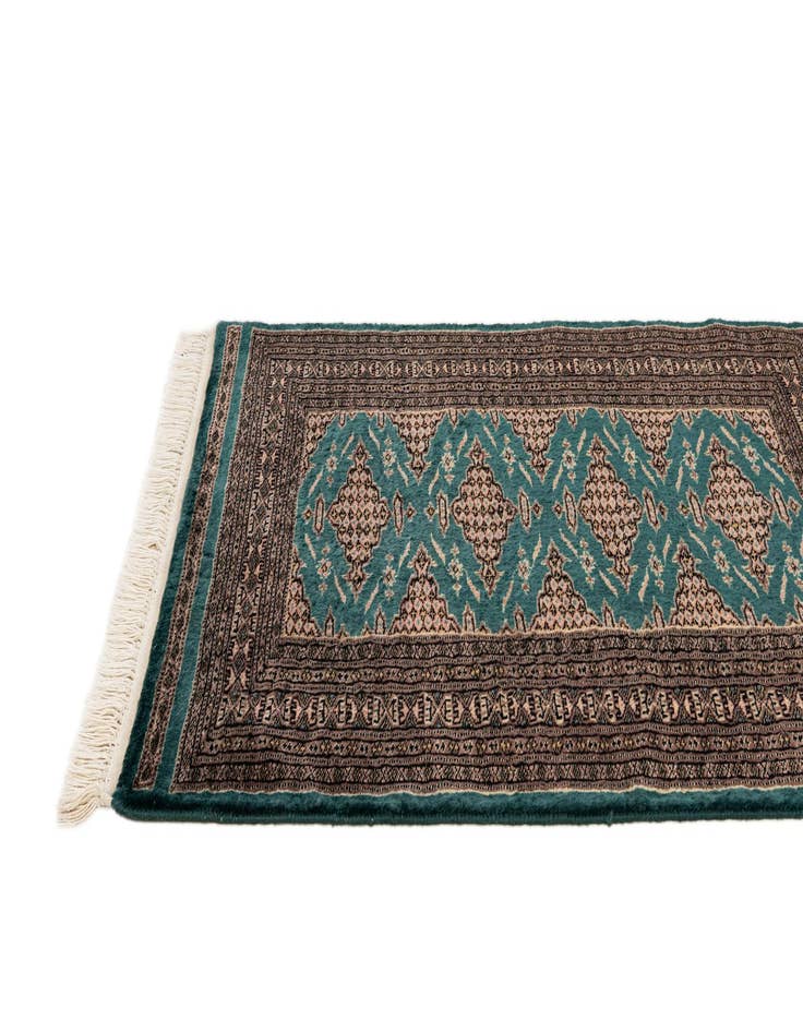 Detail image of 2' 9 x 4' 1  Hand Knotted Bokhara Oriental Wool Rug