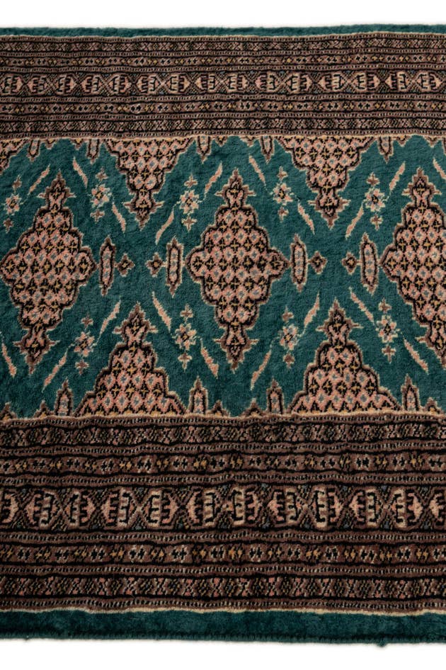 Detail image of 2' 9 x 4' 1 Hand Knotted Bokhara Oriental Wool Rug
