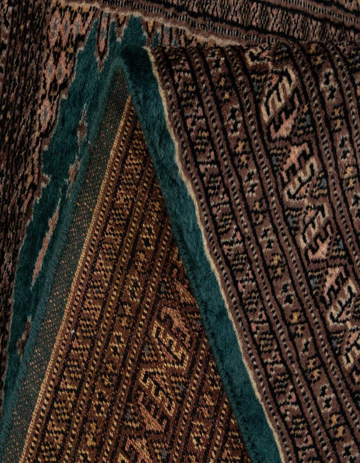 Detail image of 2' 9 x 4' 1  Hand Knotted Bokhara Oriental Wool Rug