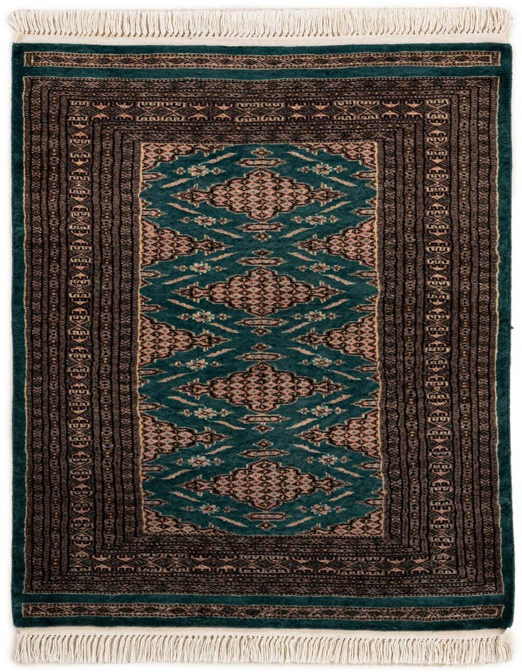 Detail image of 2' 9 x 4' 1 Hand Knotted Bokhara Oriental Wool Rug