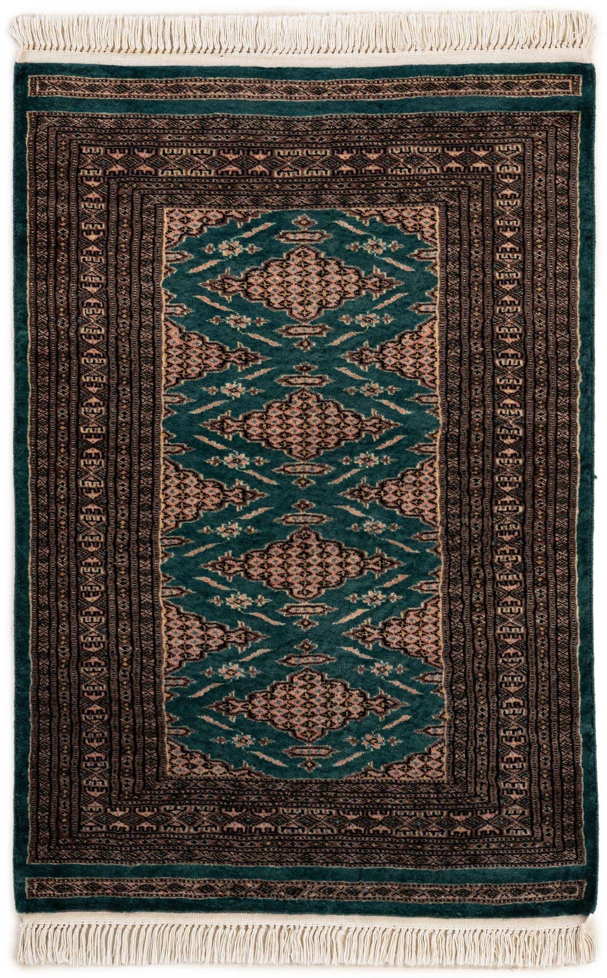 2' 9 x 4' 1 Hand Knotted Bokhara Oriental Wool Rug