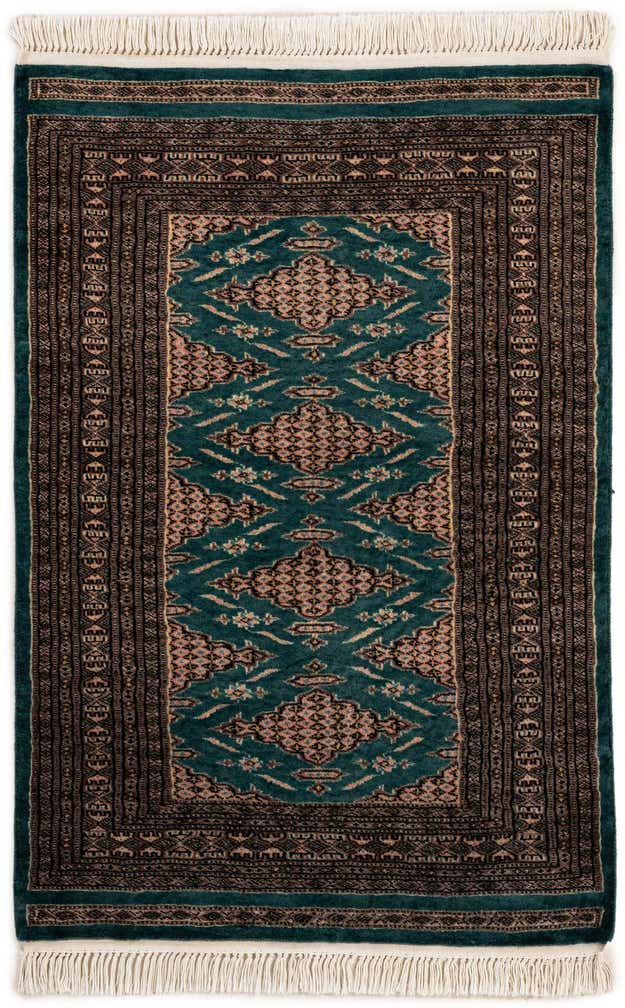 2' 9 x 4' 1 Hand Knotted Bokhara Oriental Wool Rug