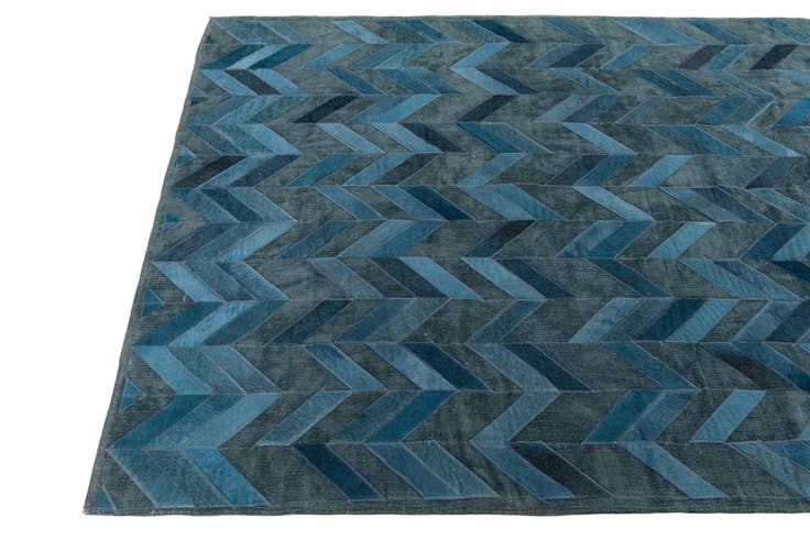 Detail image of 3' 10 x 5' 10 Cowhide Leather Rug