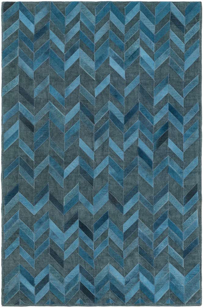 3' 10 x 5' 10 Cowhide Leather Rug