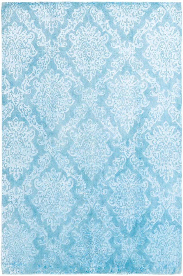 Detail image of 6' 8 x 10' Hand Knotted Darya Wool Rug