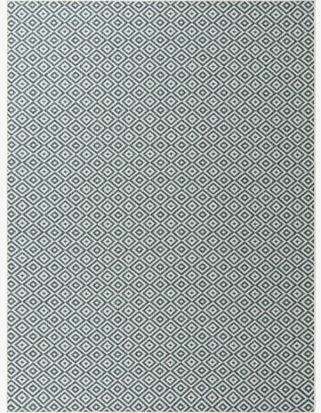 Teal Easy-Clean Jill Zarin Costa Rica Indoor / Outdoor Rug