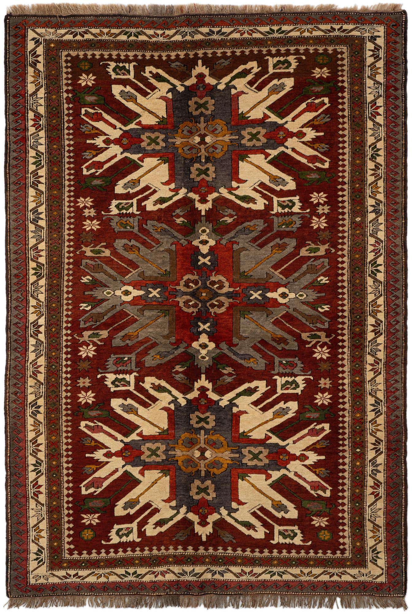 5' 1 x 7' 5 Hand Knotted Kars Wool Rug
