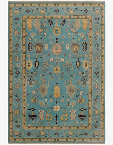 6' 9 x 9' 8 Hand Knotted Kazak Rug
