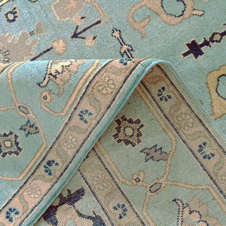 Detail image of 5' 6 x 7' 9 Hand Knotted Kazak Rug