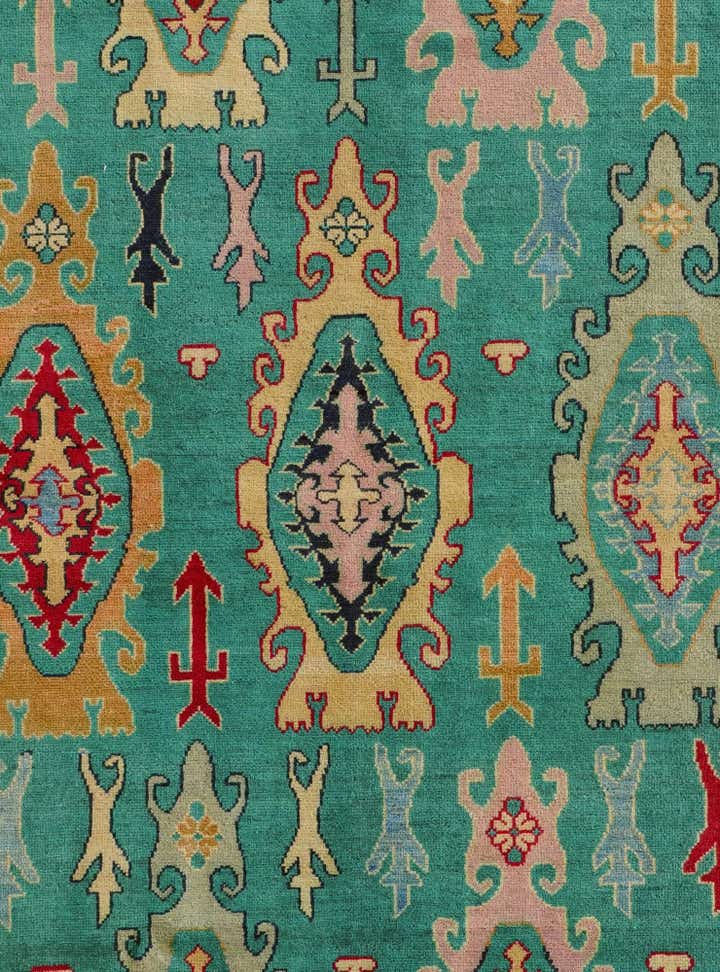6' 8 x 9' 8 Hand Knotted Kazak Rug