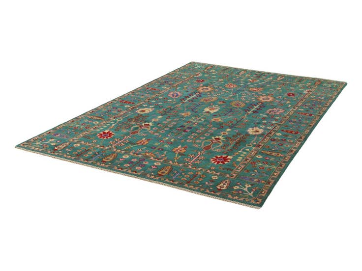 Detail image of 6' 5 x 9' 10 Hand Knotted Kazak Rug